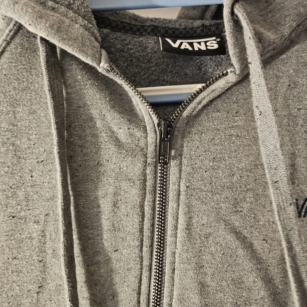 Vans Men's Zip-Up‎ Hoodie in Gray